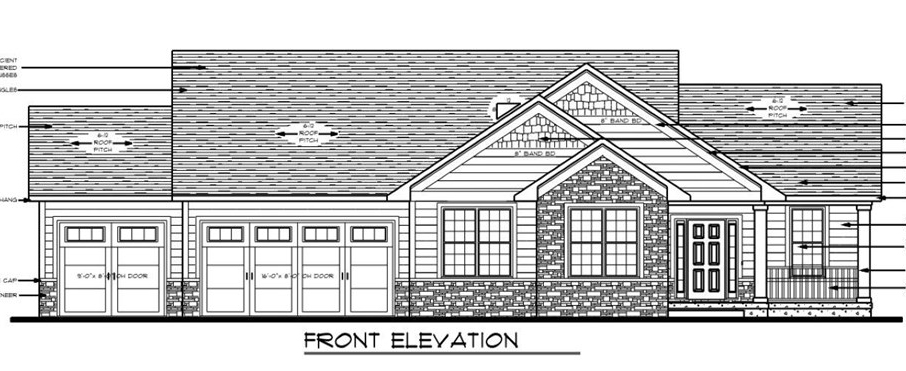 Front Elevation of 1245 Kona Circle home