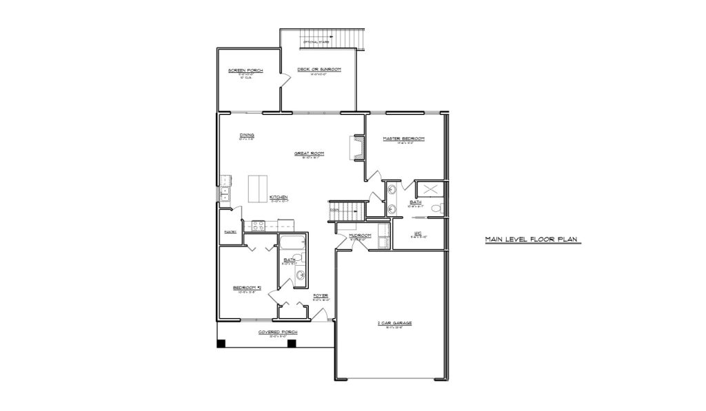 cheyenne main level floor plan