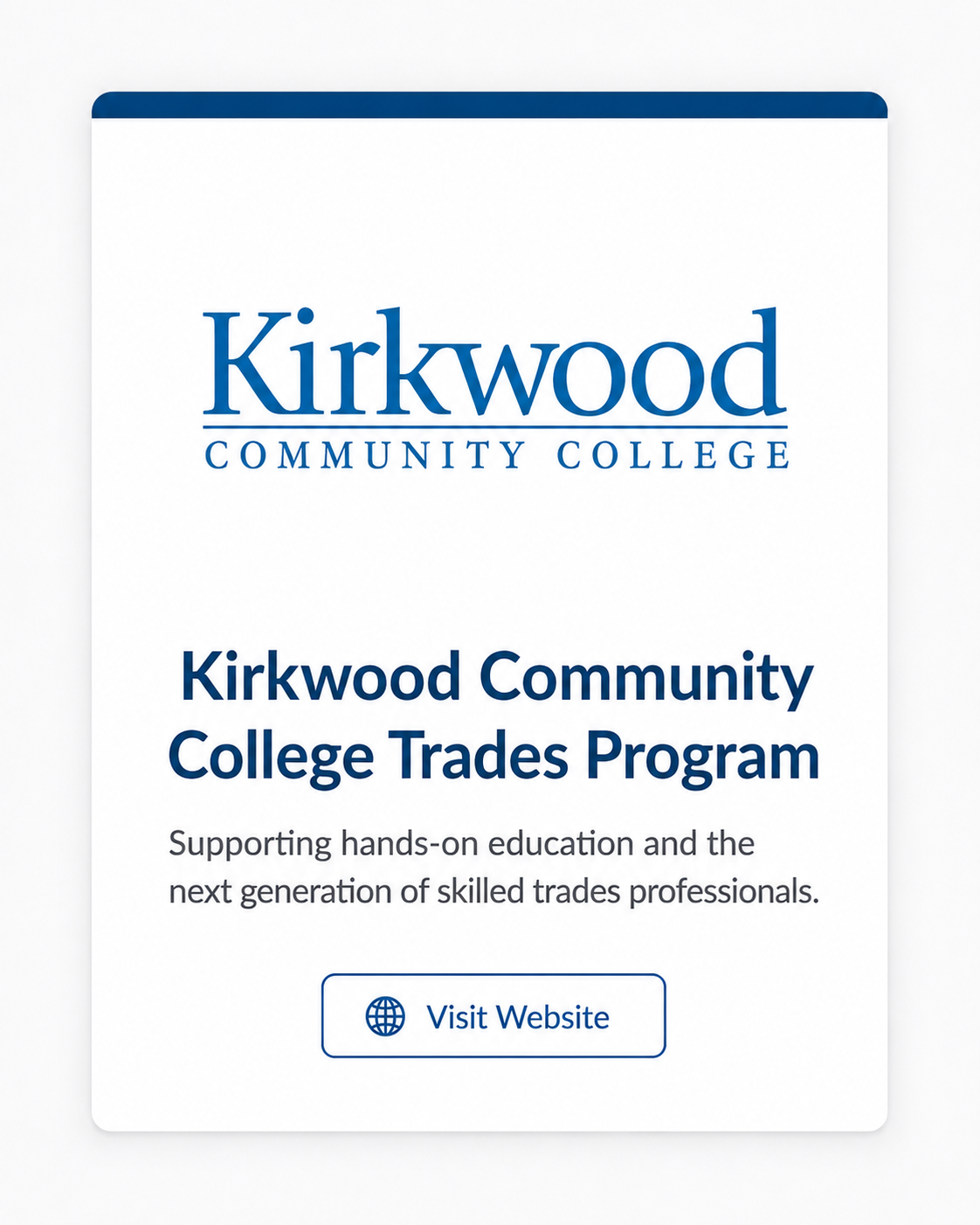 Kirkwood Community College Trades Program