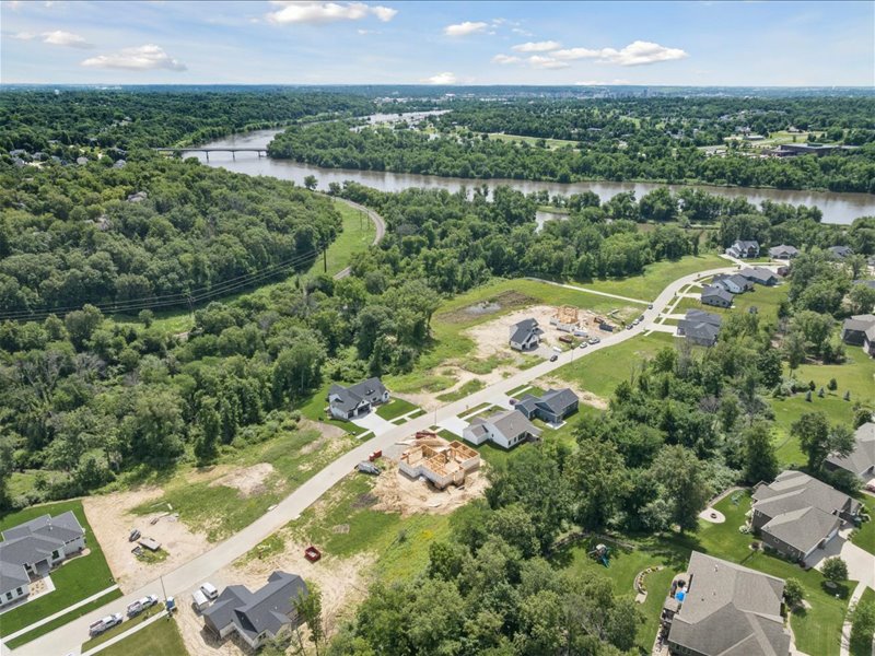 Aerial view of Ushers Ridge in Cedar Rapids Iowa